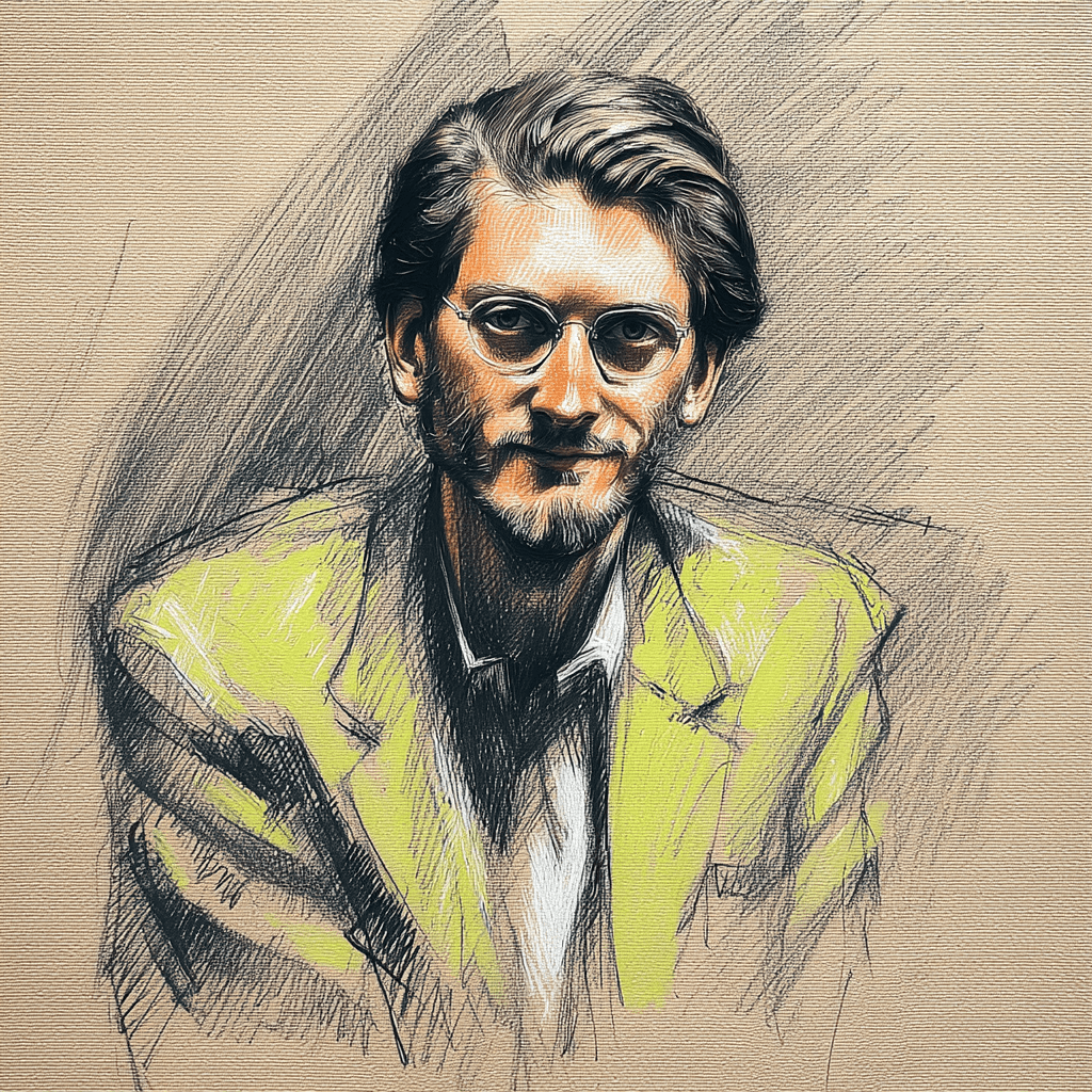 Illustrated portrait of Ben