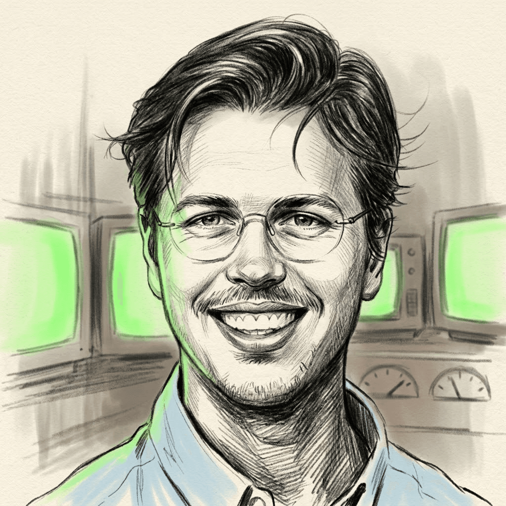Illustrated portrait of Reinier